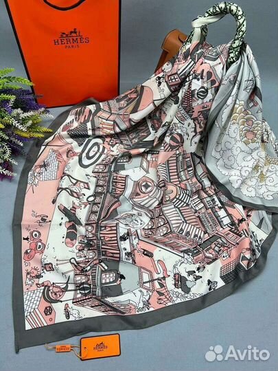 Шёлковый платок Hermes 6 вида