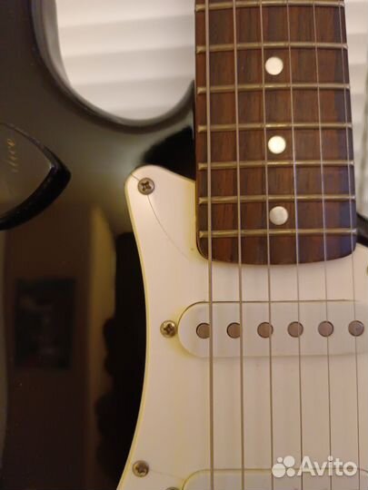 Электрогитара Fender Squier Strat усилитель Orange