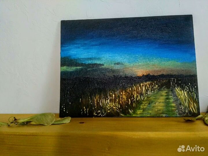 Картина с природной. Масло 18*24