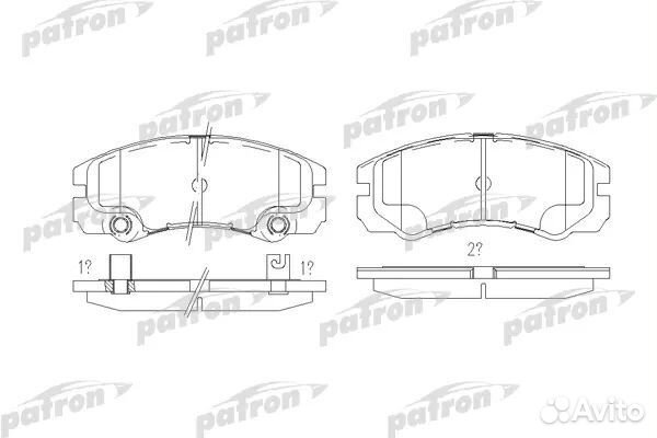 Patron PBP1511 Колодки тормозные дисковые передн O