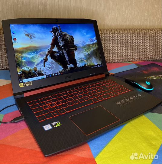 Игровой Acer Nitro 144гц, GTX 1050, i5-8300H, SSD