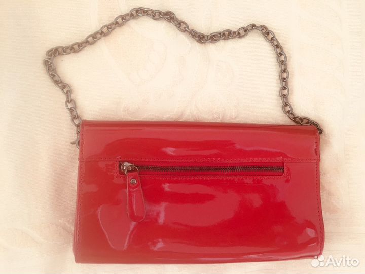 Сумка-Клатч кожа-лак Италия новая 25*14*5 см