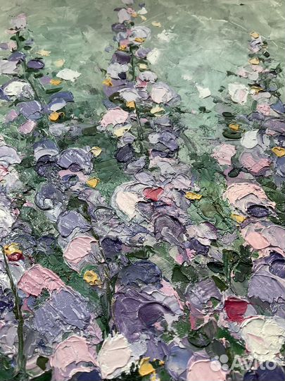 Картина маслом на холсте цветы