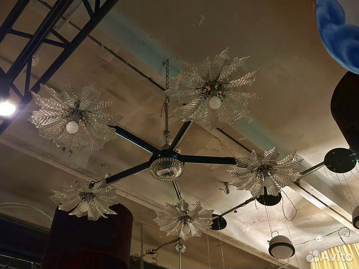 Люстра «цветы» ручная работа