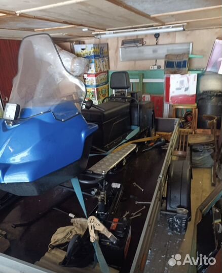 Мотобуксировщик разгуляй с лыжным модулем