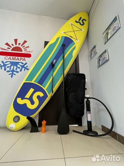 Надувной сапборд GQ Yellow, sup board