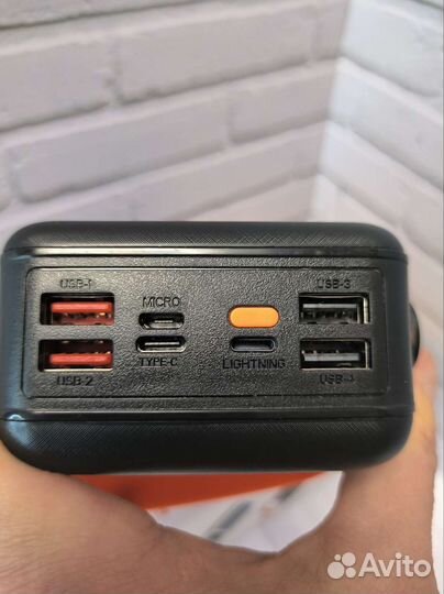 Power bank 50000 mah с солнечной батареей, фонарь