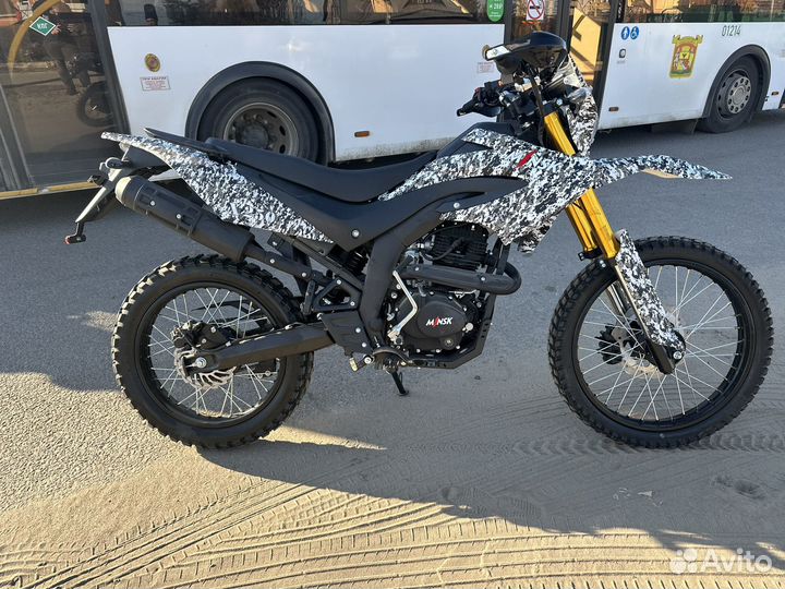 Новый мотоцикл minsk X 250 белый камуфляж
