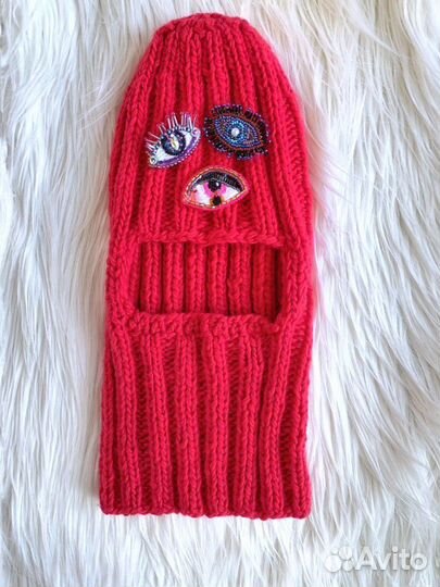 Шапка шлем с глазами Всевидящее око