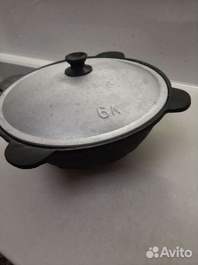 Казан чугунный 6 литров