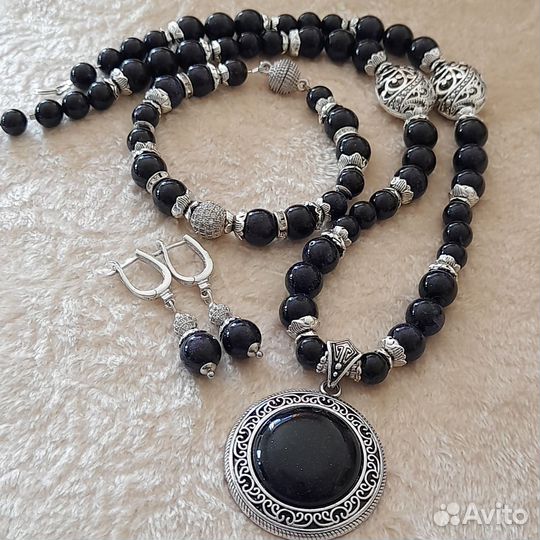 Серьги,браслет,бусы