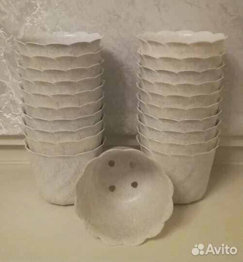 Горшок для цветов мраморный