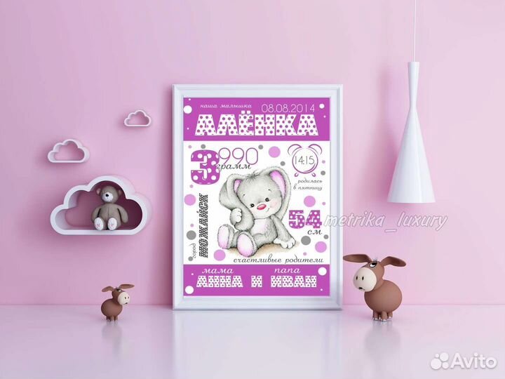 Метрика для новорожденных