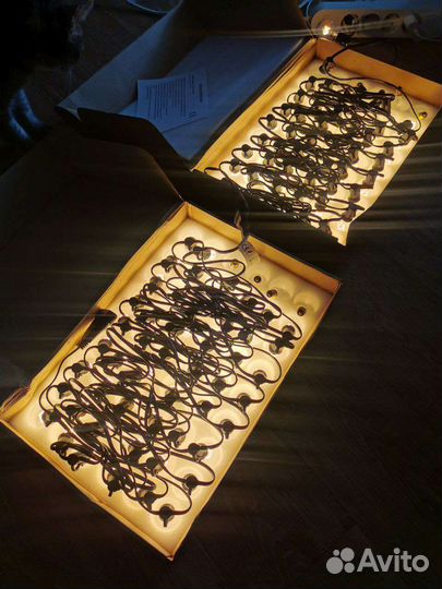 Гирлянда уличная 15 метров 50 ламп