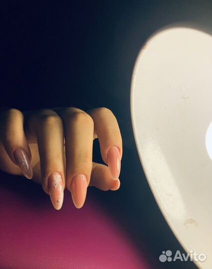 Наращивание ногтей, гель лак