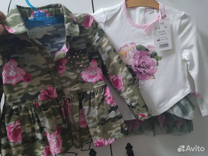 Лонгслив+рубашка Original Marines новое 86 р