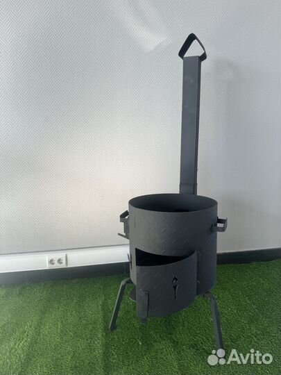 Печь для казана с трубой