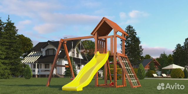 Детская площадка Савушка Мастер 7 (Махагон)