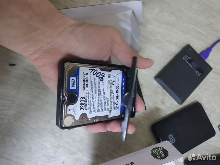 Внешние жёсткие диски 250,320,500,1тб