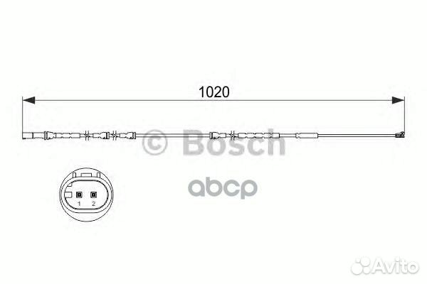 Датчик износа торм.колодок BMW X6 (E71) 1 987 4