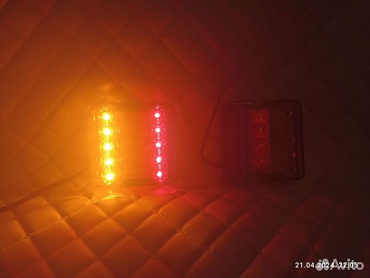 Задние фонари на прицеп LED 12-24V 2 шт