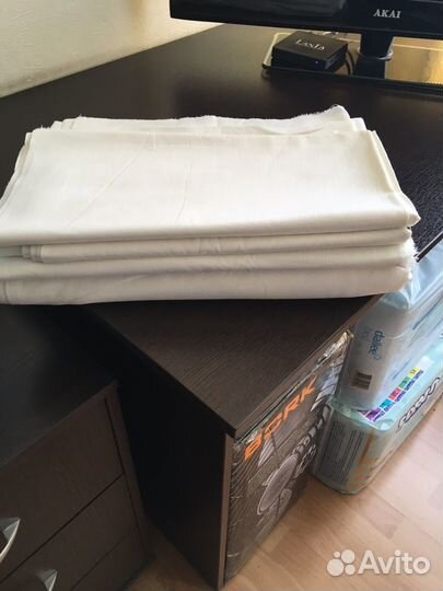 Белая ткань на постельное белье ссср,х/б