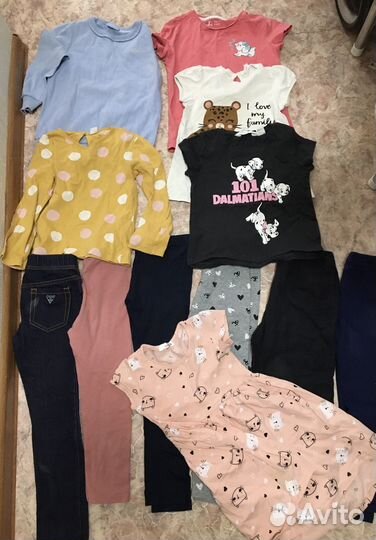 На Доставке вещи пакетом HM на девочку 98 104