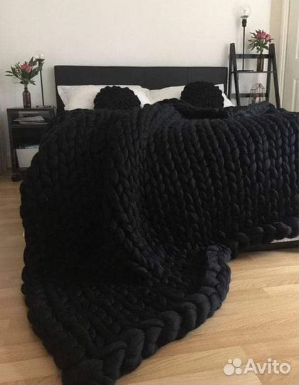 Одеяло из трубчатой пряжи