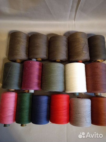 Нитки швейные хлопок и шелк