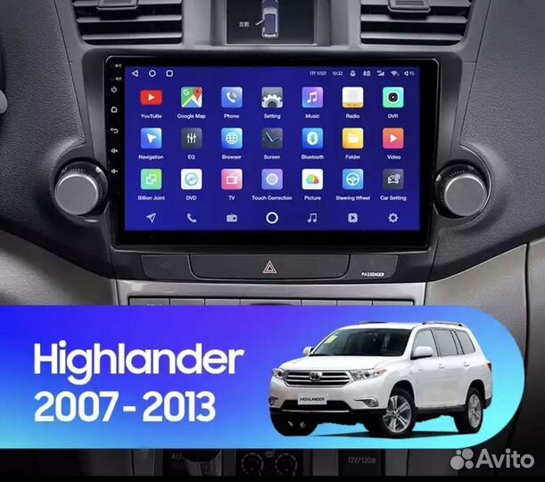 Магнитола Toyota Highlander 2 2007-2013 3-32 8ядра