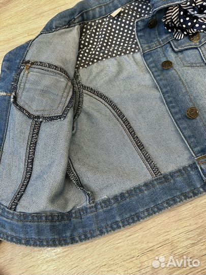 Джинсовая куртка для девочки 122-128