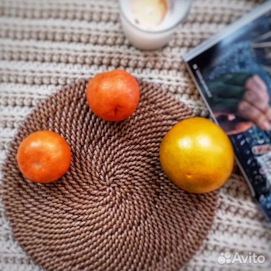 Плетеная салфетка, плейсмат, подставка