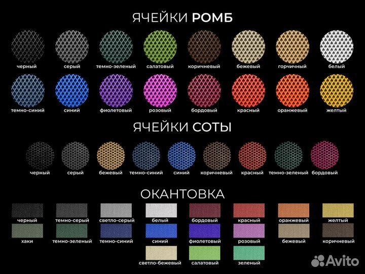 Ева коврики с бортами от производителя Eva Эва