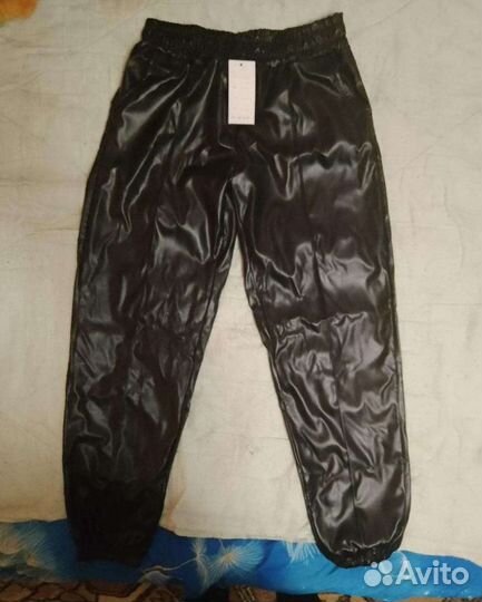 Брюки кожаные