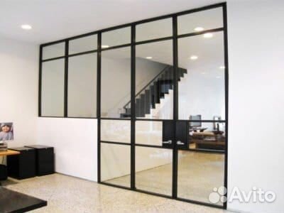 Из стекла перегородка