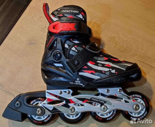 Ролики детские раздвижные Reaction Rainbow