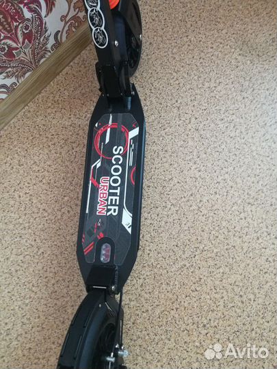 Самокат Scooter Urban с дисковым тормозом чёрный