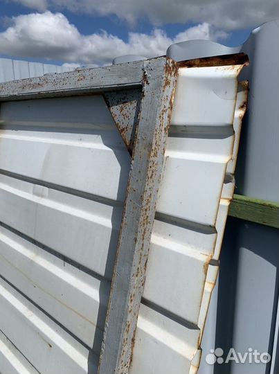 Ворота с калиткой распашные бу