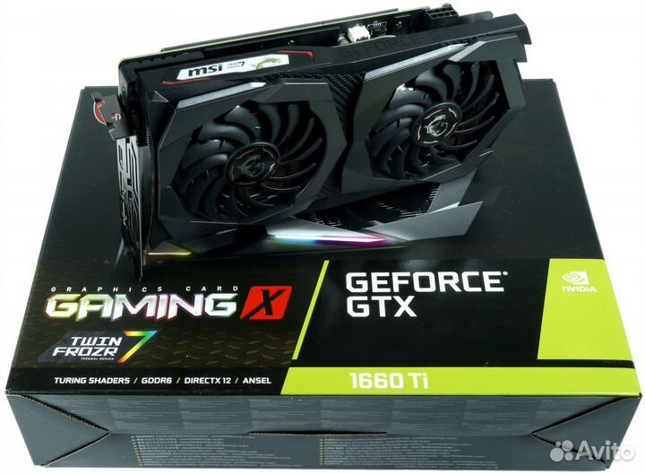 Видеокарта msi gtx 1660ti gaming x 6G