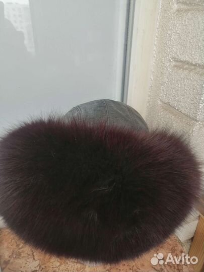 Шапка песцовая. Махеровый шарф