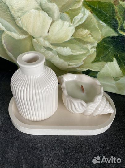 Свечи соевые ароматические, наборы ручной работы