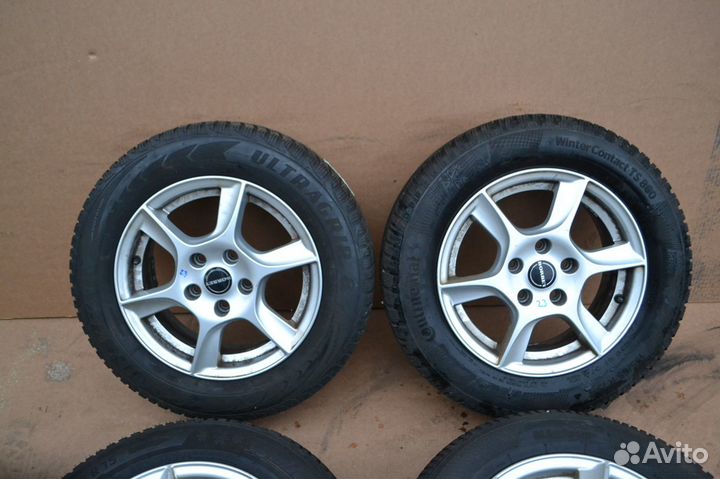Диски R15 с зимними шинами 195 65 15