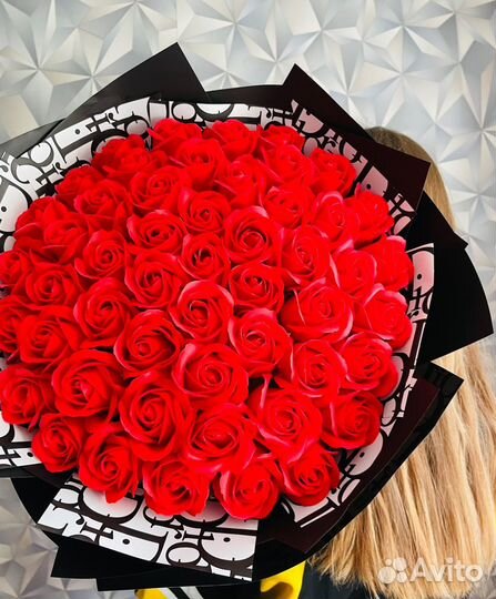 51 роза 101 роза 151роза 201роза мыльные розы
