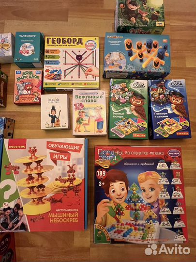 Настольные и развивающие игры