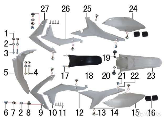 Пластик bse Z5, Z6, Z8, M2, M4, M8, RTC300 2020