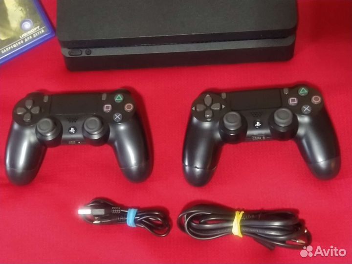 Sony PS4 Slim 1tb 2 дж.+9Игр +2диска