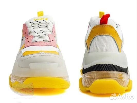 Balenciaga Triple S Clear Sole Yellow Pink