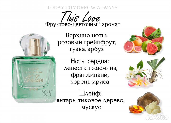 Avon парфюм 100 мл Today, This love