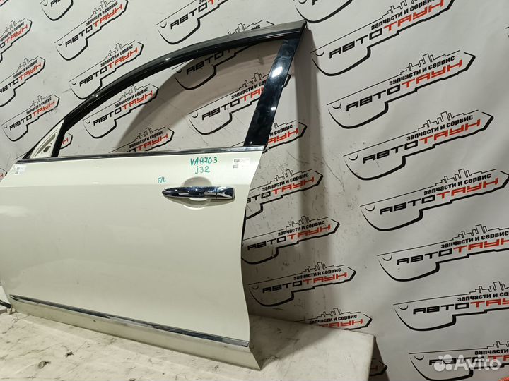 Дверь nissan teana J32 PJ32 TNJ32 H010AJN2MA передняя левая белый, QX1 VA9703