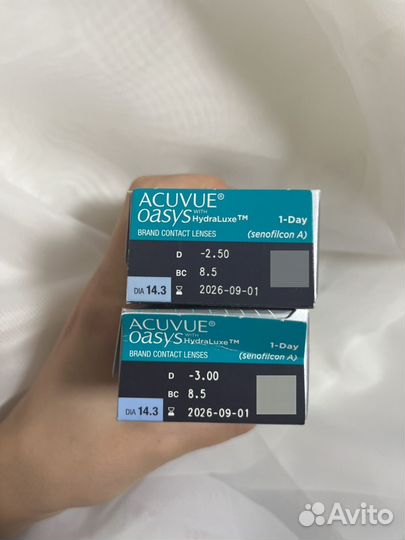 Линзы acuvue oasys -2.50